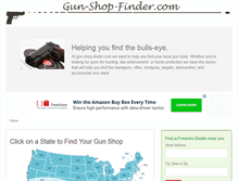 Tablet Screenshot of gun-shop-finder.com